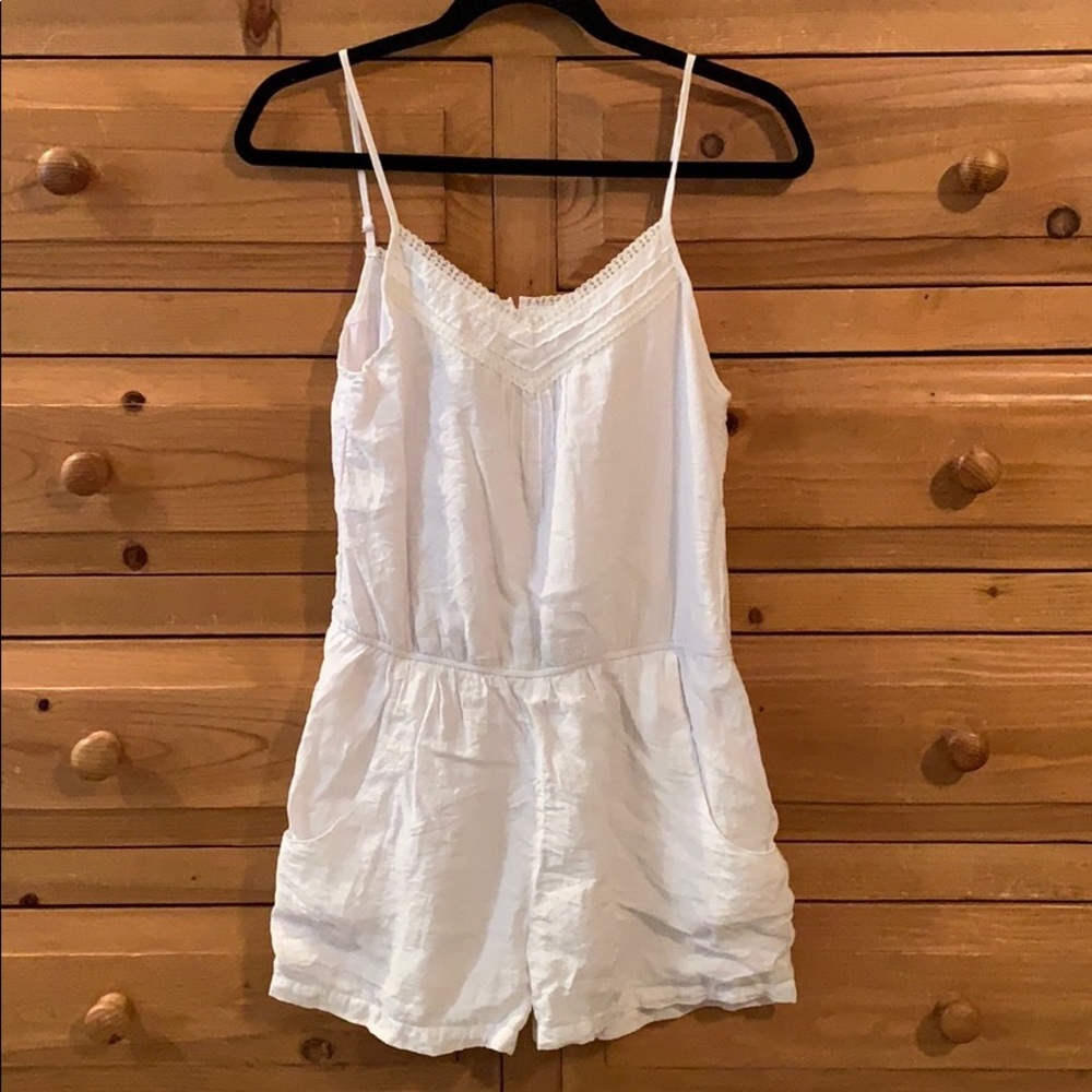 Sidecca Boutique White Spaghetti Strap Romper